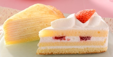 苺のショートケーキ＆ミルクレープ