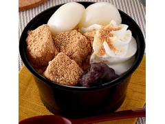 北海道産小豆のつぶあん使用 白玉とわらび餅のクリームぜんざい